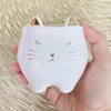 Vaso em cerâmica branca Gato 8x8x8,5