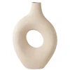 Vaso em poliresina Circle off white Mart 24x36