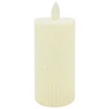 Vela de LED canelada com movimento chama viva 5x11
