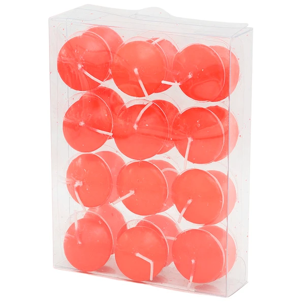 Vela decorativa flutuante vermelha 24 peças
