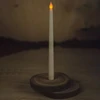 Vela longa de LED branco quente à pilhas 28 cm