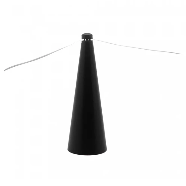 Ventilador repelente de mesa portátil antimoscas preto Lyor 8x24,5x19