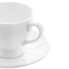 Xícara de porcelana com pires para café Butterfly Flower Lyor 100 ml