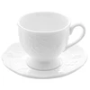Xícara de porcelana com pires para café Butterfly Flower Lyor 100 ml