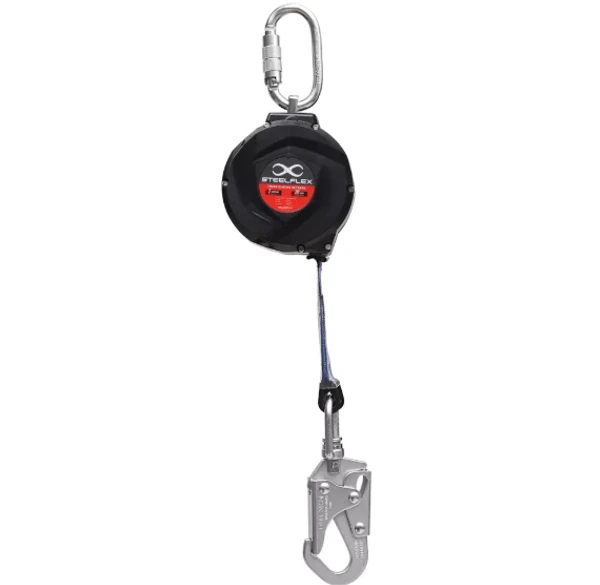 Trava-Quedas Retrátil Steelflex 3m em Fita Dyneema STF-CQTQ0173S para Trabalho em Altura