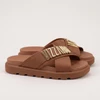 Chinelo Papete Vizzano Marrom Caramelo