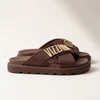 Chinelo Papete Vizzano Marrom Chocolate