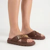 Chinelo Papete Vizzano Marrom Chocolate
