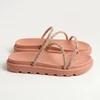 Papete Vizzano Feminina Nude Com Strass