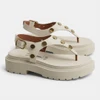 Sandália Papete Vizzano Com Rebites Off White