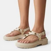 Sandália Papete Vizzano Com Rebites Off White