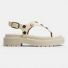Sandália Papete Vizzano Com Rebites Off White