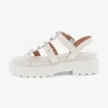 Sandália Vizzano Papete Com Rebites Branco Off