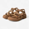 Sandália Vizzano Papete Com Rebites Camel