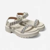 Sandália Vizzano Papete Plataforma Com Strass Off White