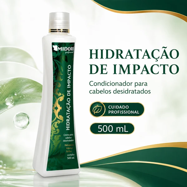 Condicionador Hidratação De Impacto 500ml Midori profissional
