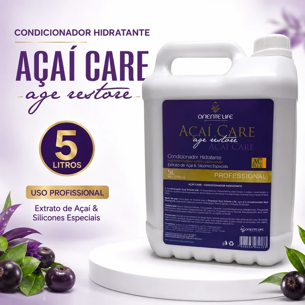 Condicionador Hidratante Açaí Care Oriente Life 5L