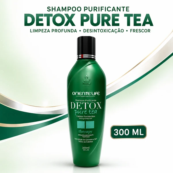 Detox Shampoo Purificante Desintoxicante 300ML Oriente Life