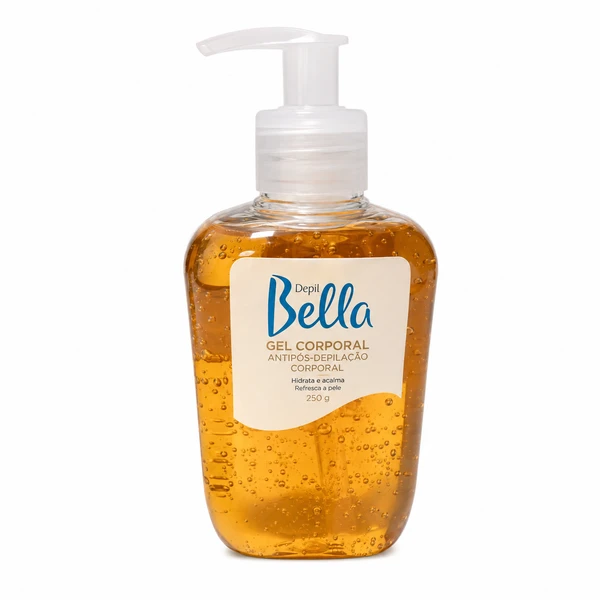 Gel Corporal Depil Bella 250g com Pump Cuidado Pós-Depilação