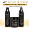 Kit Maycrene Argan Premium Pós-Progressiva, Shampoo e Condicionador 500ml + Máscara 500g