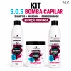 Kit Maycrene S.O.S Bomba Capilar  Shampoo e Condicionador 500ml + Máscara 500g