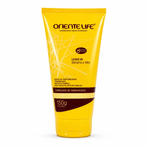 Leave-in Protetor Térmico Banana E Mel 150g Oriente Life