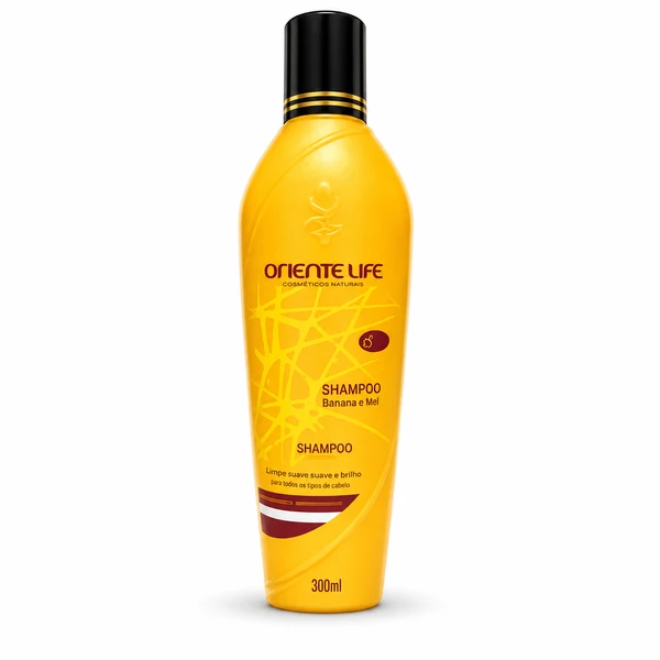 Shampoo Banana E Mel 300 Ml Oriente Life