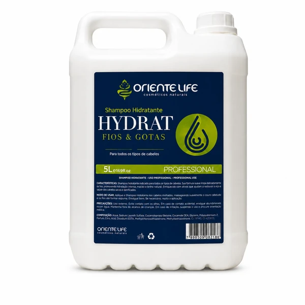 Shampoo Hydrat Fios E Gotas 5L Oriente Life