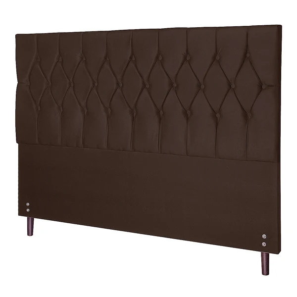 Cabeceira Solteiro Jbe Moveis Madri 94cm Marrom Para Cama Box 88cm Decoração Quarto