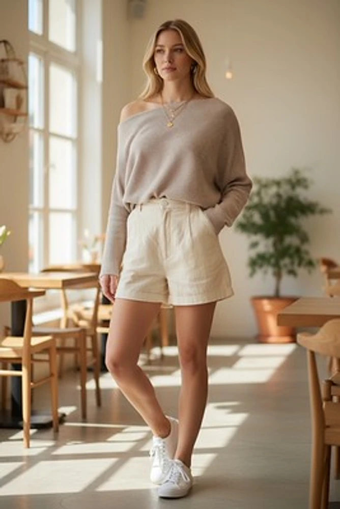 blusa pashimina decote canoa