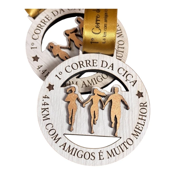 Kit com  50 Medalhas personalizadas