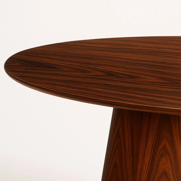 Mesa de Jantar Cone Oval 120x80 cm Madeira Pau Ferro