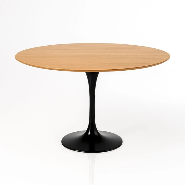 Mesa de Jantar Tulipa Saarinen Redonda 150 cm Tampo Freijó