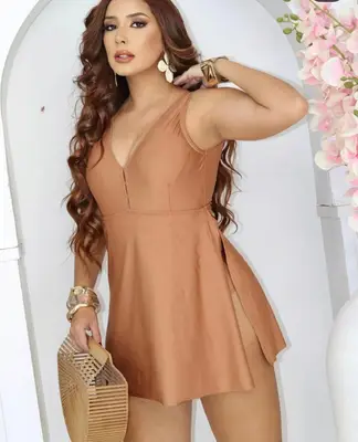 Maiô com Saia Transpassada Summer Glow