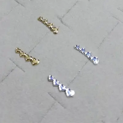 BRINCO QUATRO CORAÇÕES MINI BANHO OURO 18K/PRATA 999