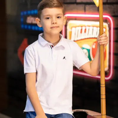 CAMISA POLO TRADICIONAL INFANTIL SUEDINE CR61001