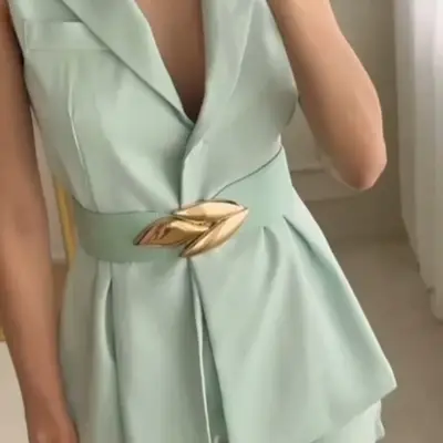 CONJUNTO SHORT ALFAIATARIA PÉROLA
