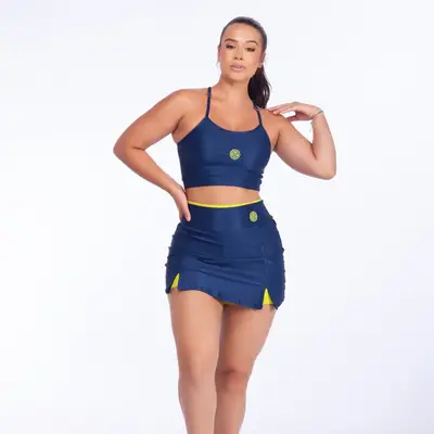 CONJUNTO LEIA SHORT SAIA + TOP REGULÁVEL CODAR206