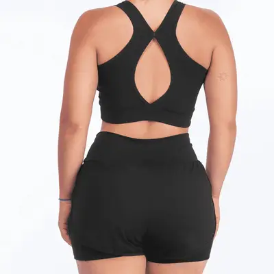 CONJUNTO RAY SHORT DUPLO + TOP NADADOR CODAR208
