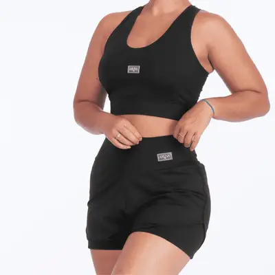 CONJUNTO RAY SHORT DUPLO + TOP NADADOR CODAR208