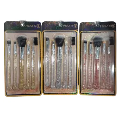 KIT COM 5 PINCÉIS PARA M,AQUIAJEM MEILY'S MAC-201