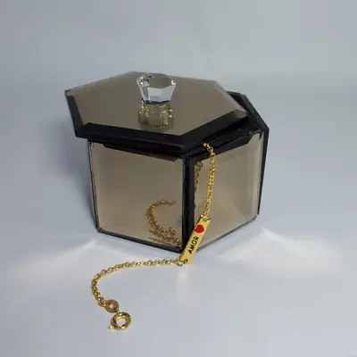PULSEIRA INFANTIL AMOR BANHO 18K