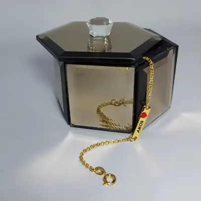 PULSEIRA INFANTIL AMOR BANHO 18K