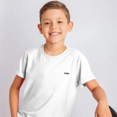 T-SHIRT TRADICIONAL INFANTIL COTTON PLACA CR82035