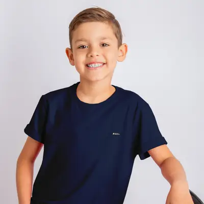 T-SHIRT TRADICIONAL INFANTIL COTTON PLACA CR82035