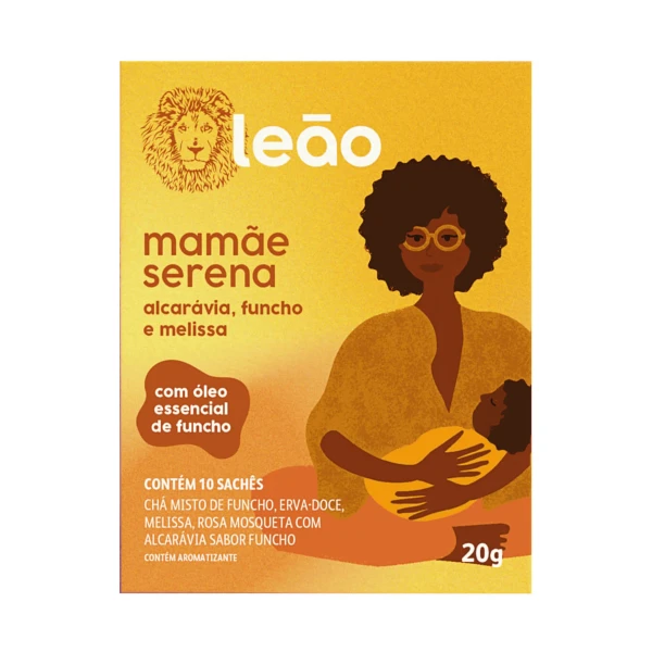 Chá Leão Mamãe Serena Com 10 Sachês Leão