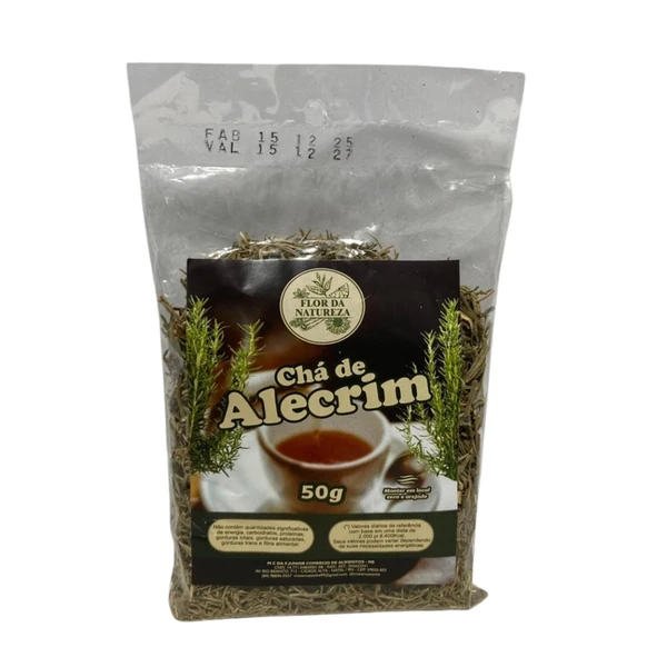 Chá de Alecrim 50g Flor da Natureza