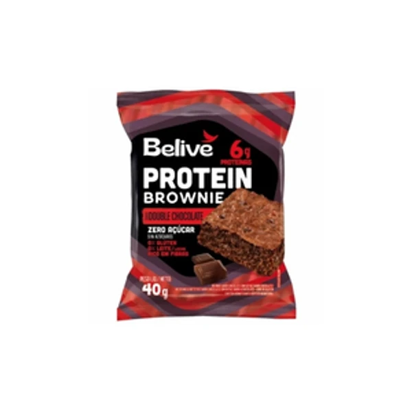 Brownie Protein Zero Açúcar e Sem Glúten Belive 40g