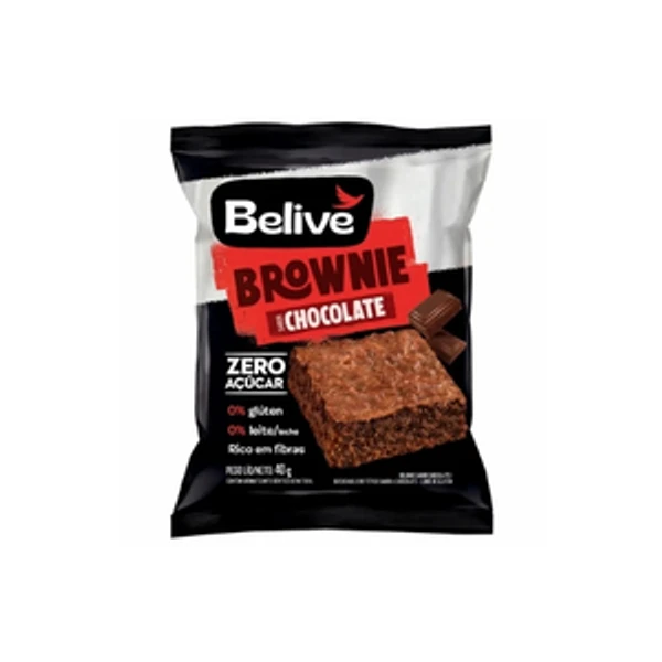Brownie Zero Açúcar e Sem Glúten Belive 40g
