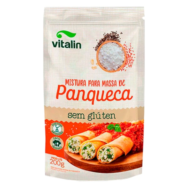 Mistura Para Panqueca Sem Glúten Vitalin 200g